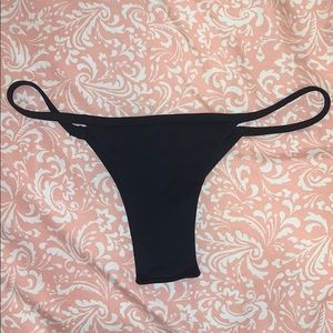 Midori Black bikini bottoms